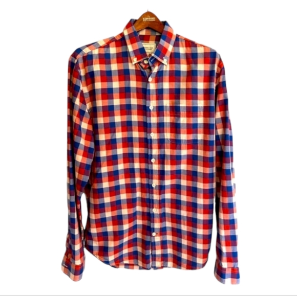 Frank & Oak Long Sleeve Plaid Buttoned Down Shirt - Picture 1 of 6